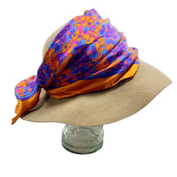 Custom Brown Wool Wide Brim Hat OS main image 6